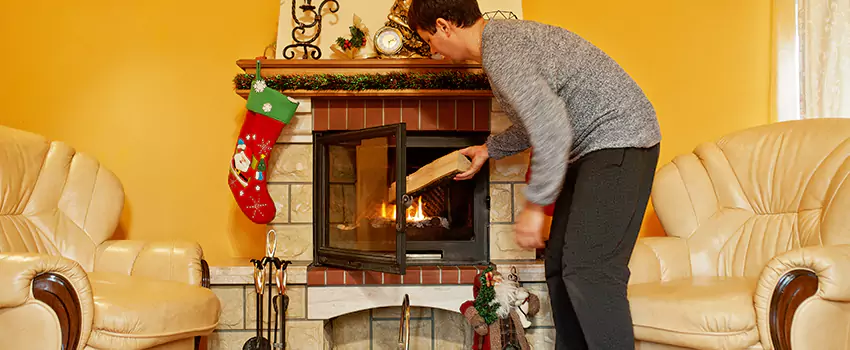 Rusted Metal Fireplace Restoration in El Paso de Robles (Paso Robles), California